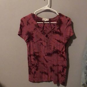 Short sleeve tie dye shirt